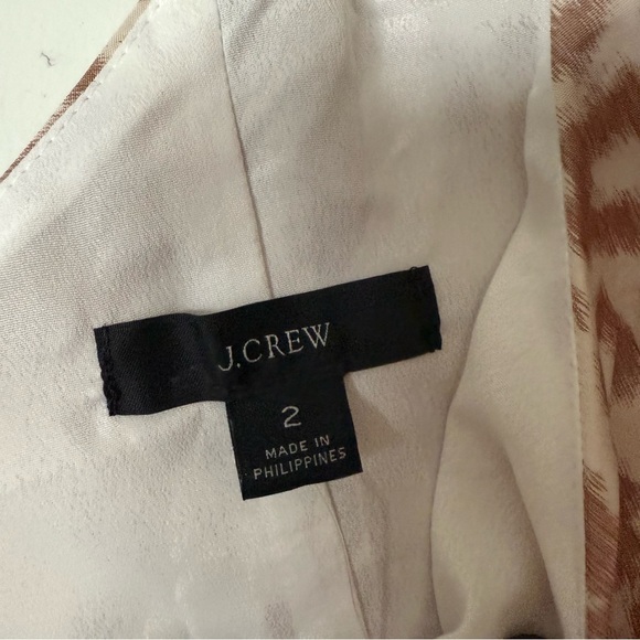 NWT J. Crew One shoulder ruffle dress animal print Size 2 - Picture 8 of 14